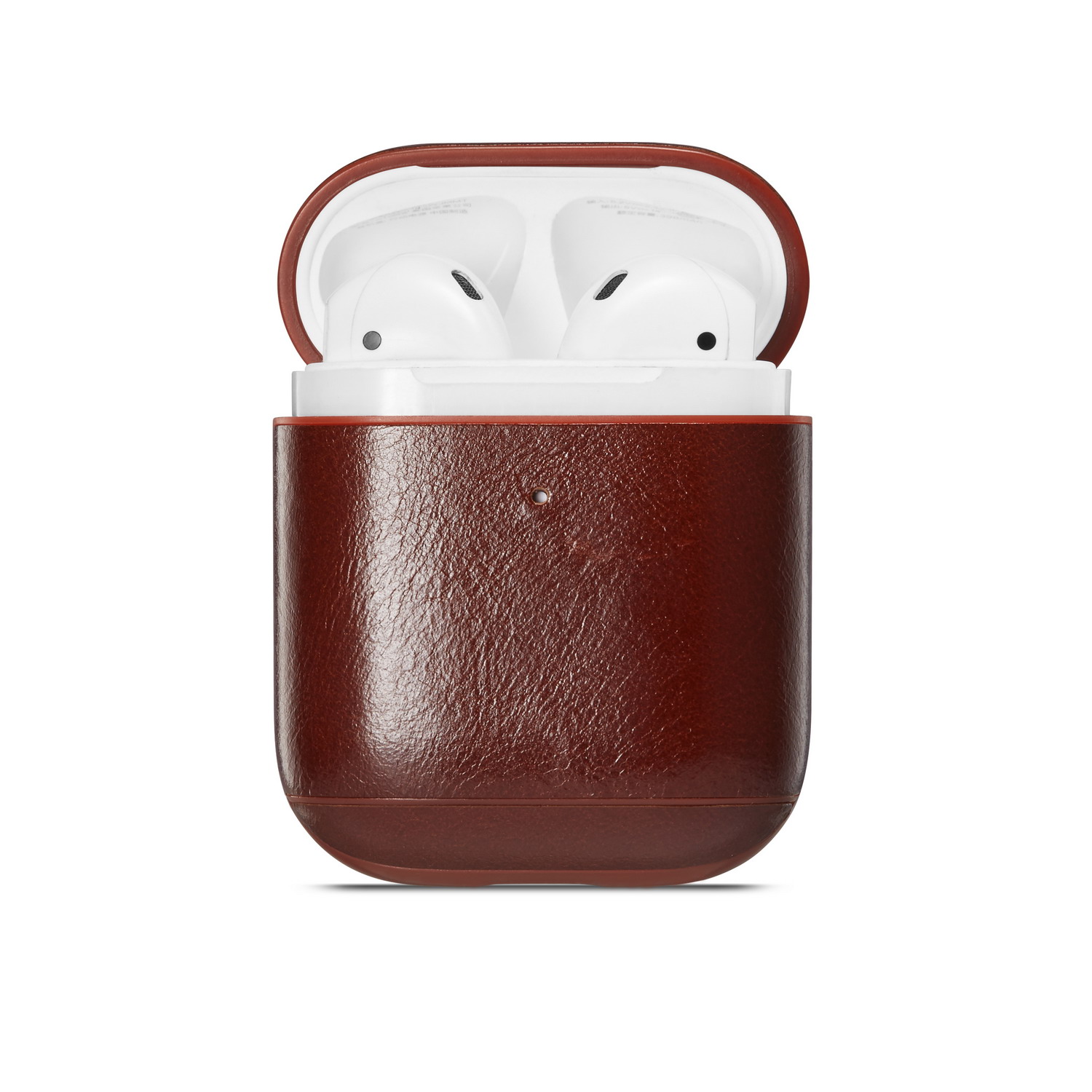 

Crazy Horse Skin Genuine leather AirPods Case for Apple AirPods with Wireless Charging Case (2019) / AirPods with Charging Case (2019) (2016) - Dark Brown, Apple AirPods with Charging Case (2019)