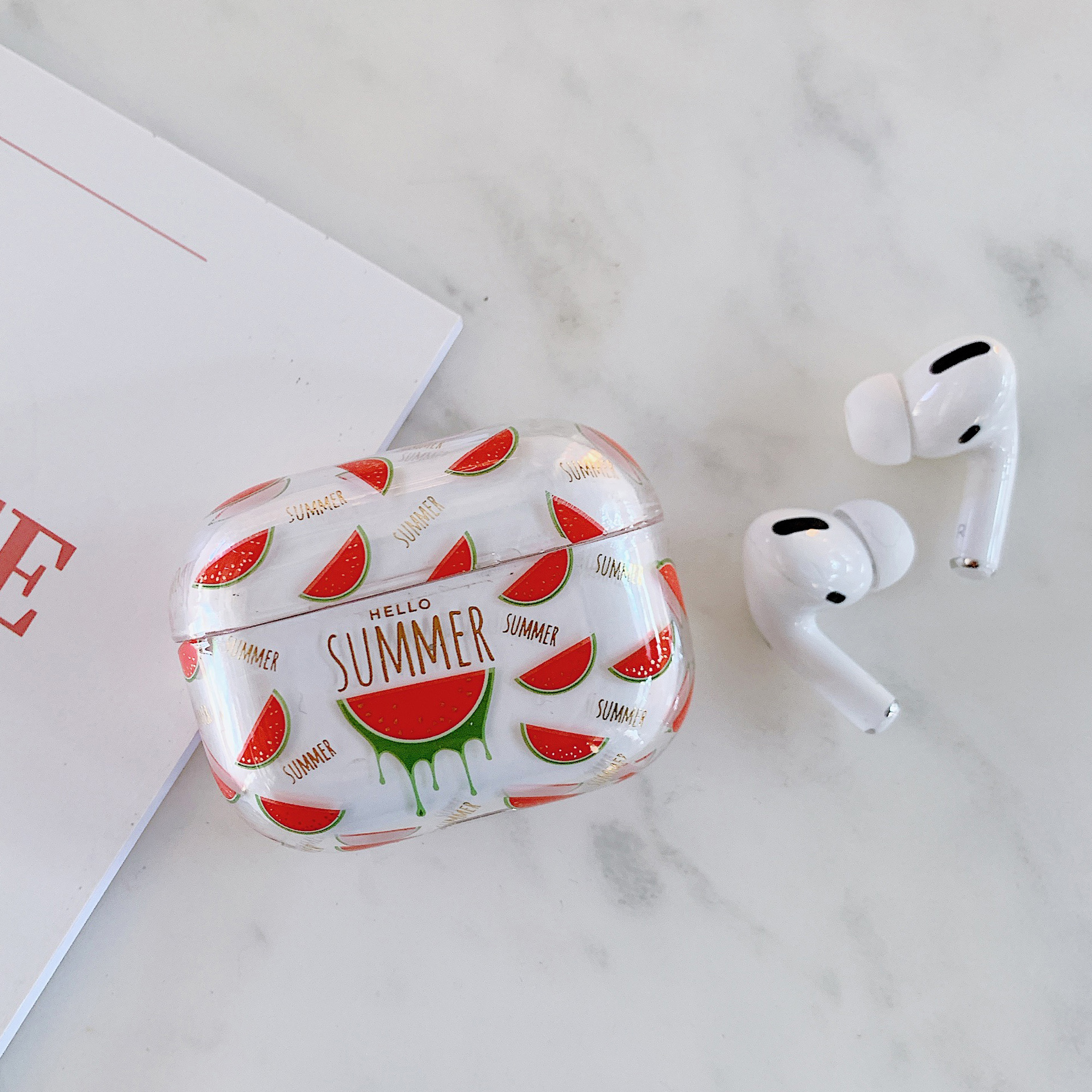 

Шаблон Печати TPU Case Для Apple Airpods Pro - Арбуз, AirPods Pro