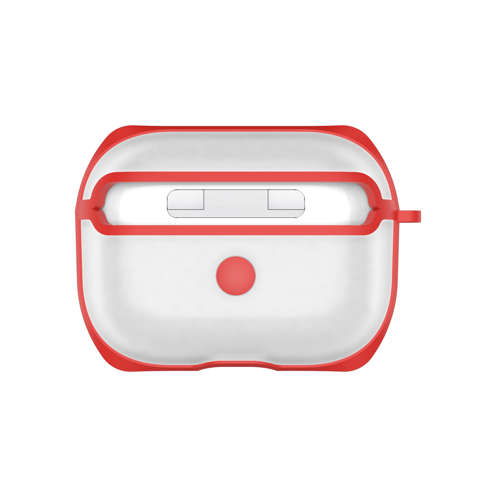 

PC Dual-color Clear Matte Case for Apple AirPods Pro - Red, AirPods Pro