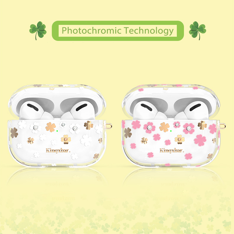 

KINGXBAR Flower Series TPU + PC Protective Case for Apple AirPods Pro - Flower, AirPods Pro
