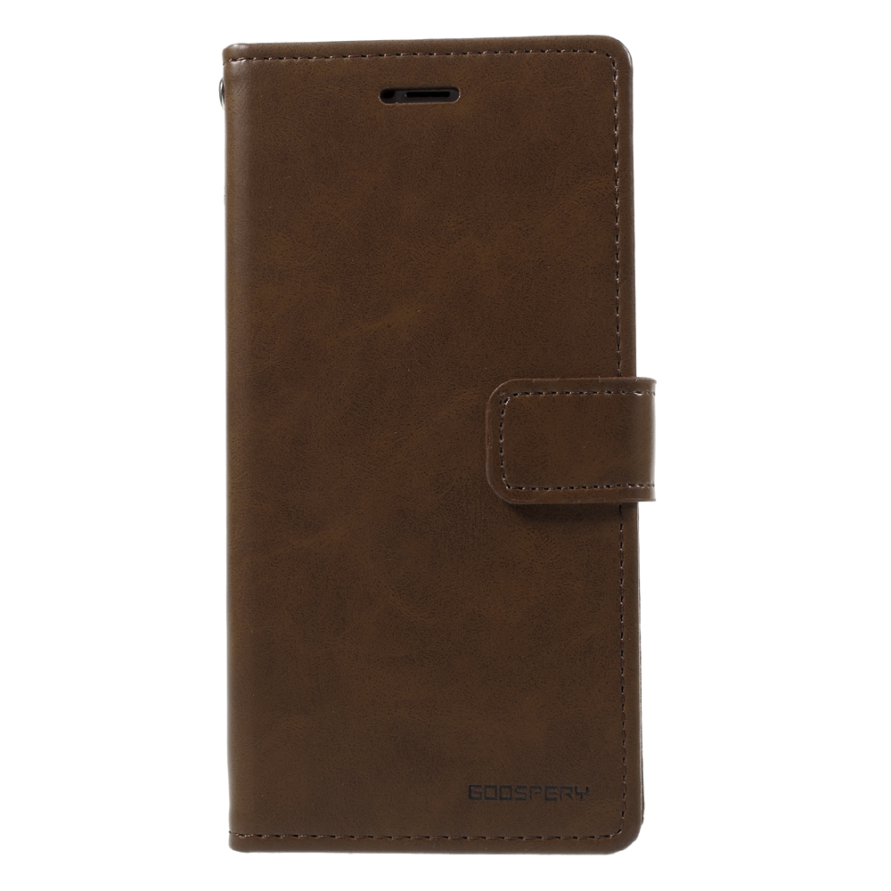 

MERCURY GOOSPERY Blue Moon Leather Wallet Folio Stand Cover for iPhone X 5.8 inch - Brown, iPhone X