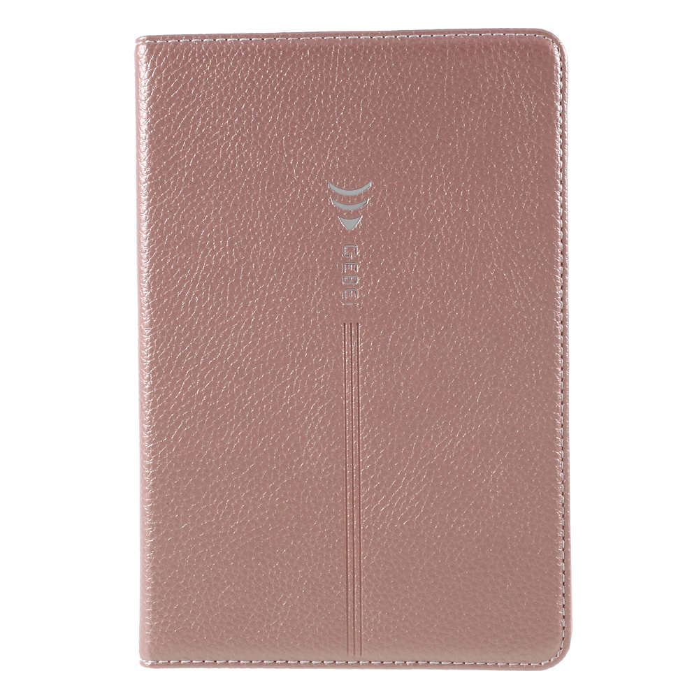 

Gebei Litchi Grain PU Кожаный Держатель Карты Для Карт Для IPad Mini 4 - Розовое Золото, iPad mini 4