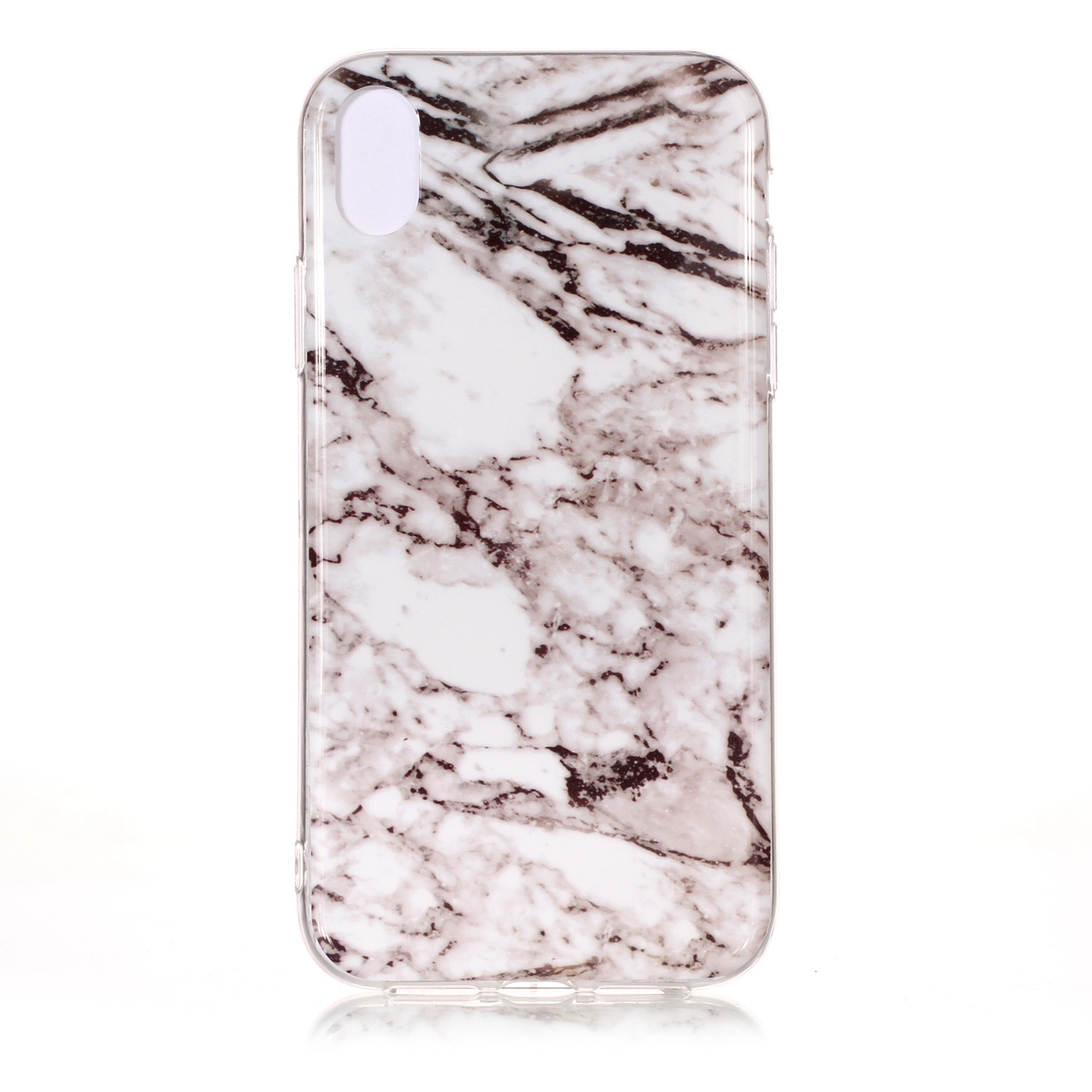 

Pattern Printing IMD TPU Phone Casing for iPhone Xs Max 6.5-inch - Grey Marble, iPhone XS Max 6.5 inch