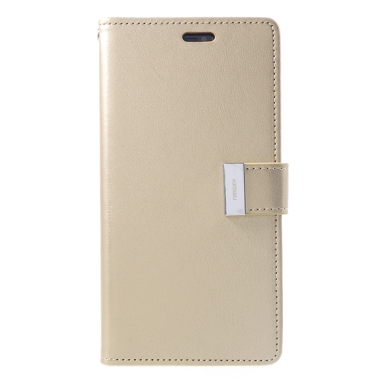

MERCURY GOOSPERY Rich Diary Leather Wallet Folio Cover for iPhone XS Max 6.5 inch - Gold, iPhone XS Max 6.5 inch