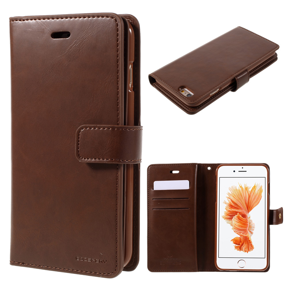 

MERCURY GOOSPERY Mansoor Wallet Diary Case for iPhone 6s Plus/6 Plus - Brown, iPhone 6s Plus 5.5-inch