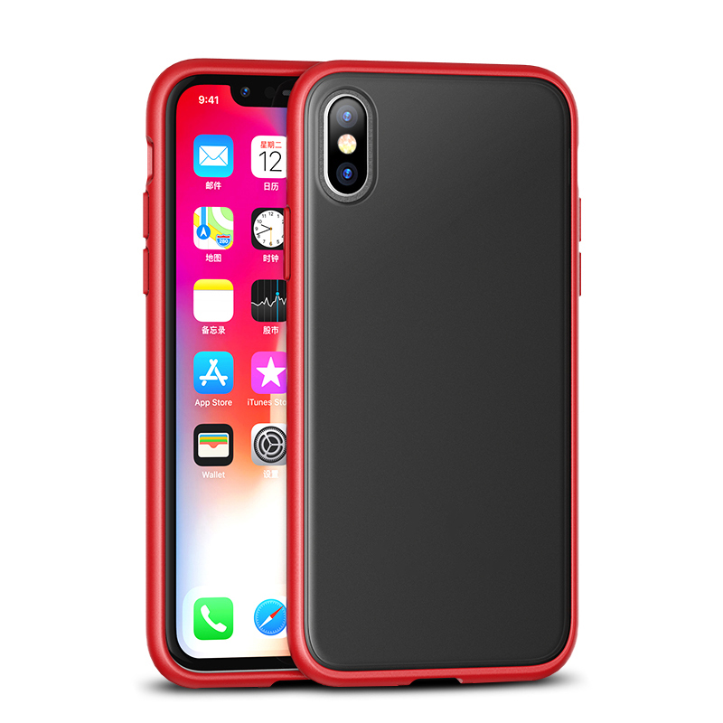 

IPAKY Specter Series Plastic + TPU Hybrid Back Accessory Case for iPhone XS Max 6.5 inch - Red, iPhone XS Max 6.5 inch
