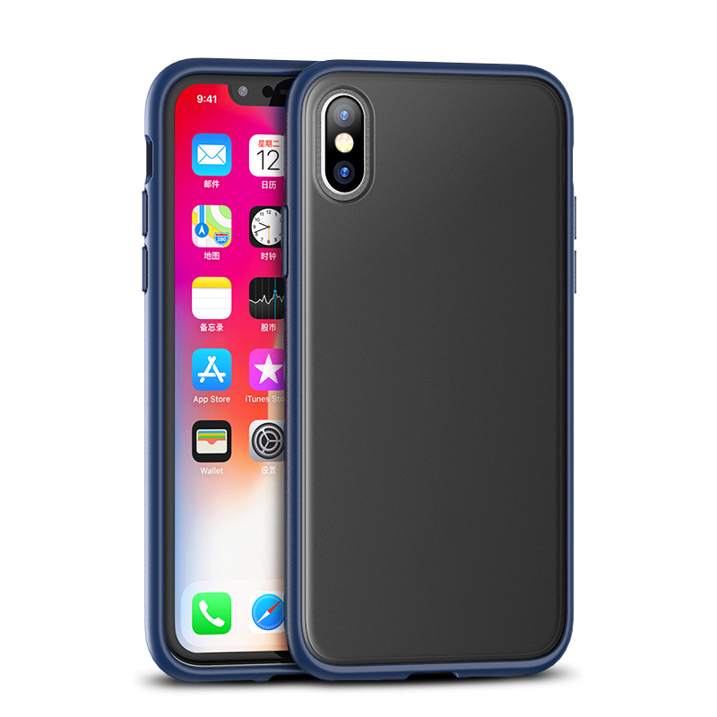 

IPAKY Specter Series Plastic + TPU Hybrid Mobile Phone Cover for iPhone XS Max 6.5 inch - Blue, iPhone XS Max 6.5 inch