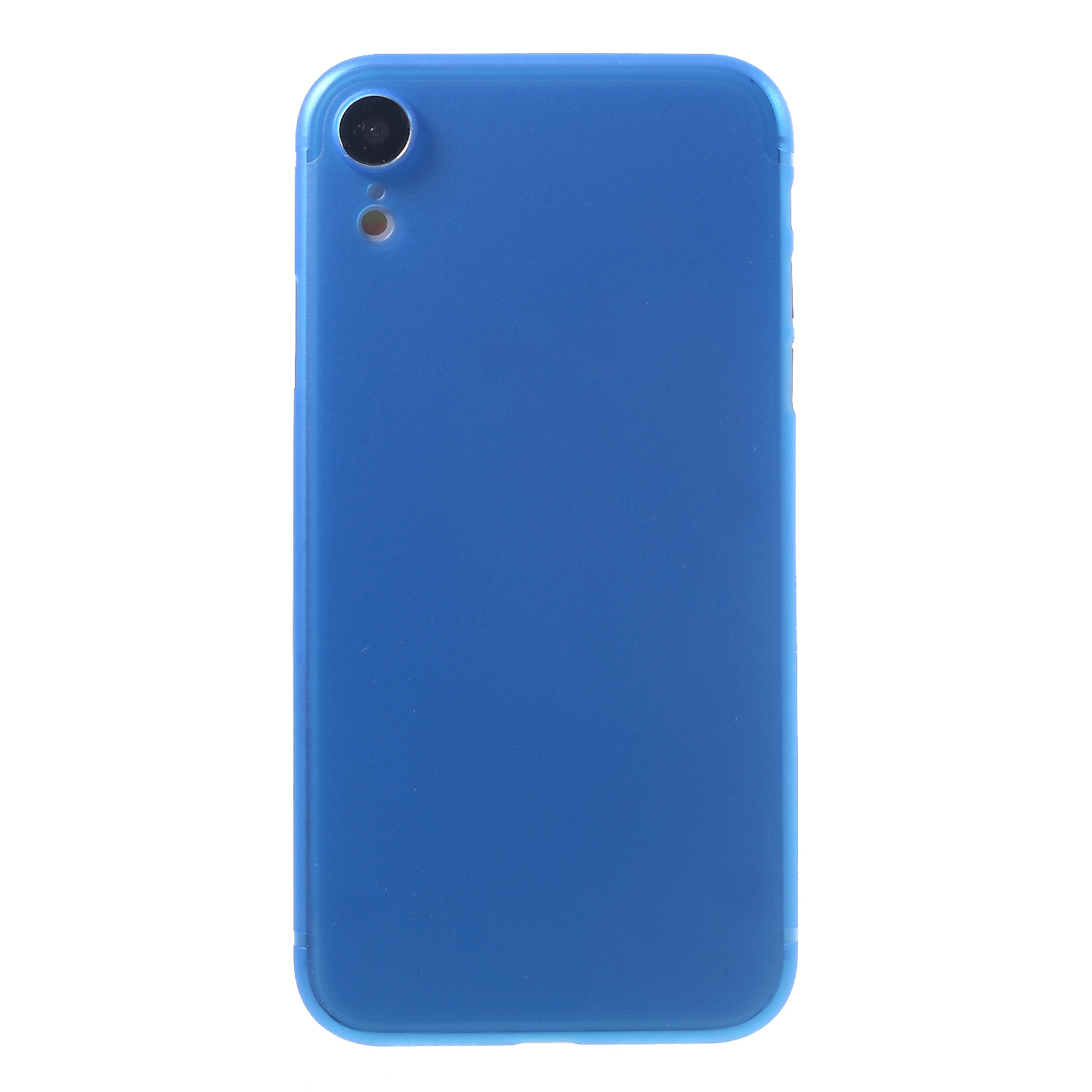 

For iPhone XR 6.1 inch Ultra-thin Plastic Back Cover Protector - Blue, iPhone XR 6.1 inch