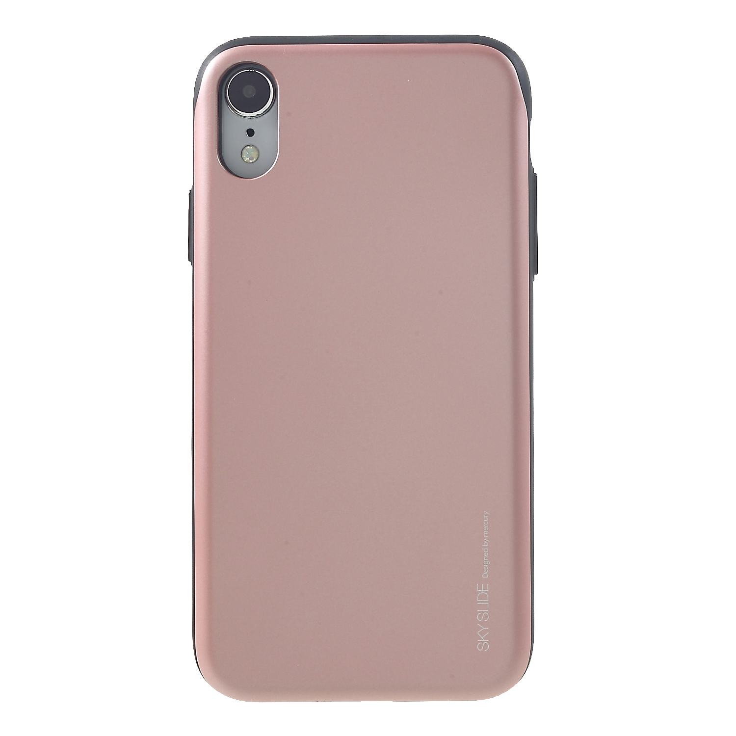 

Mercury Goospery Sky Series Slide PC TPU Cover Cover С Слотом Для Карты Для IPhone XR 6.1 Дюйма - Розовое Золото, iPhone XR 6.1 inch