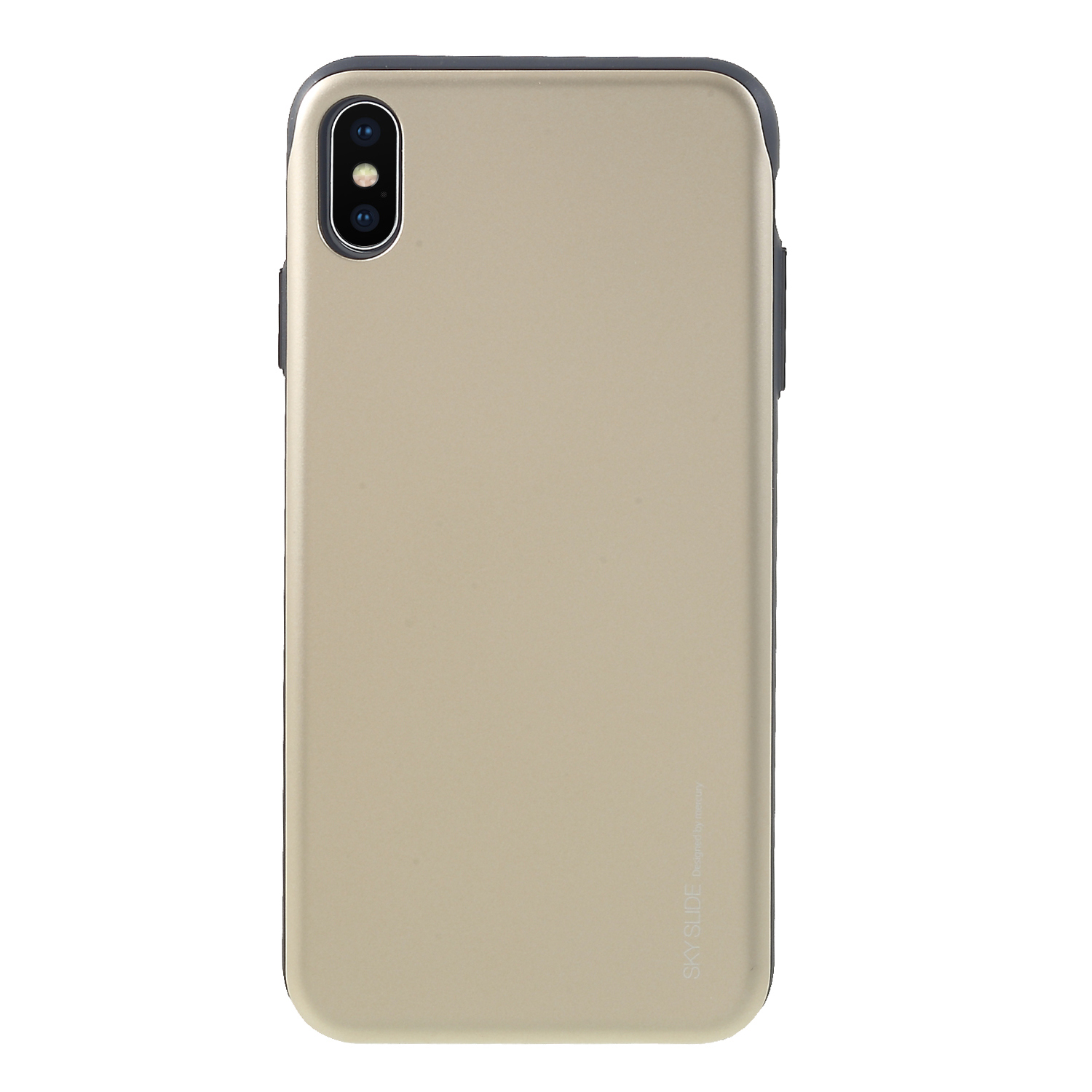

Mercury Goospery Для IPhone XS Max 6,5-дюймовый Sky Series Slide PC TPU Держатель Карты Сотовый Телефон - Золото, iPhone XS Max 6.5 inch