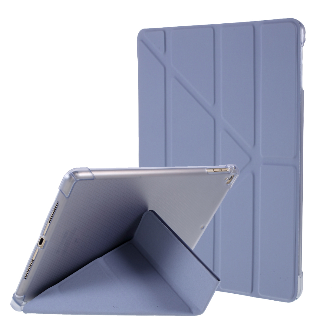 

Origami Stand Smart PU Leather Case with Pen Slot for iPad 9.7-inch (2018)/iPad 9.7-inch (2017)/iPad 5/iPad 6 - Purple, iPad 9.7-inch (2018)