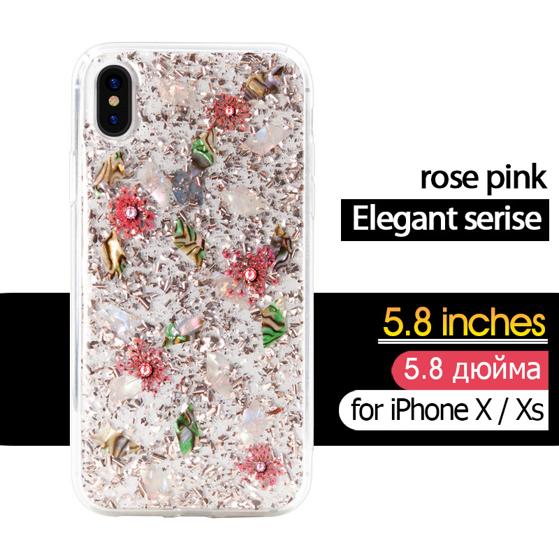 

KAVARO Elegant Series Golden Foil Decorated Flower Pattern PC TPU Hybrid Case for iPhone XS 5.8 inch - Pink, iPhone XS 5.8 inch