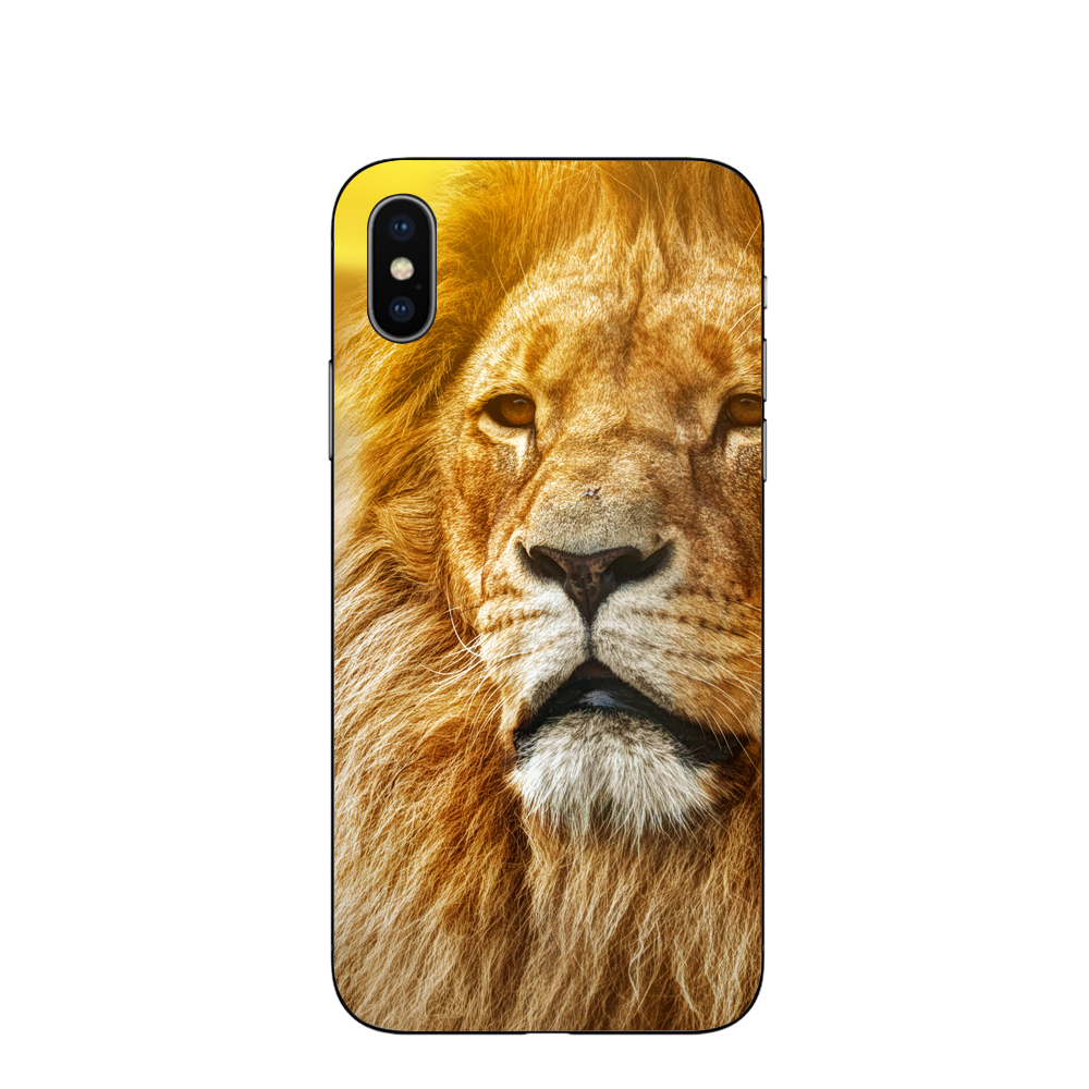 

Pattern Printing TPU Защита Телефона Оболочка Для IPhone XS MAX 6,5 Дюйма - Коричневый Лев, iPhone XS Max 6.5 inch