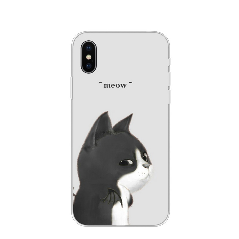 

Шаблон Печати Мягкая Крышка TPU Для IPhone XS / Х 5,8 Дюйма - Высокомерный Кот, iPhone XS 5.8 inch