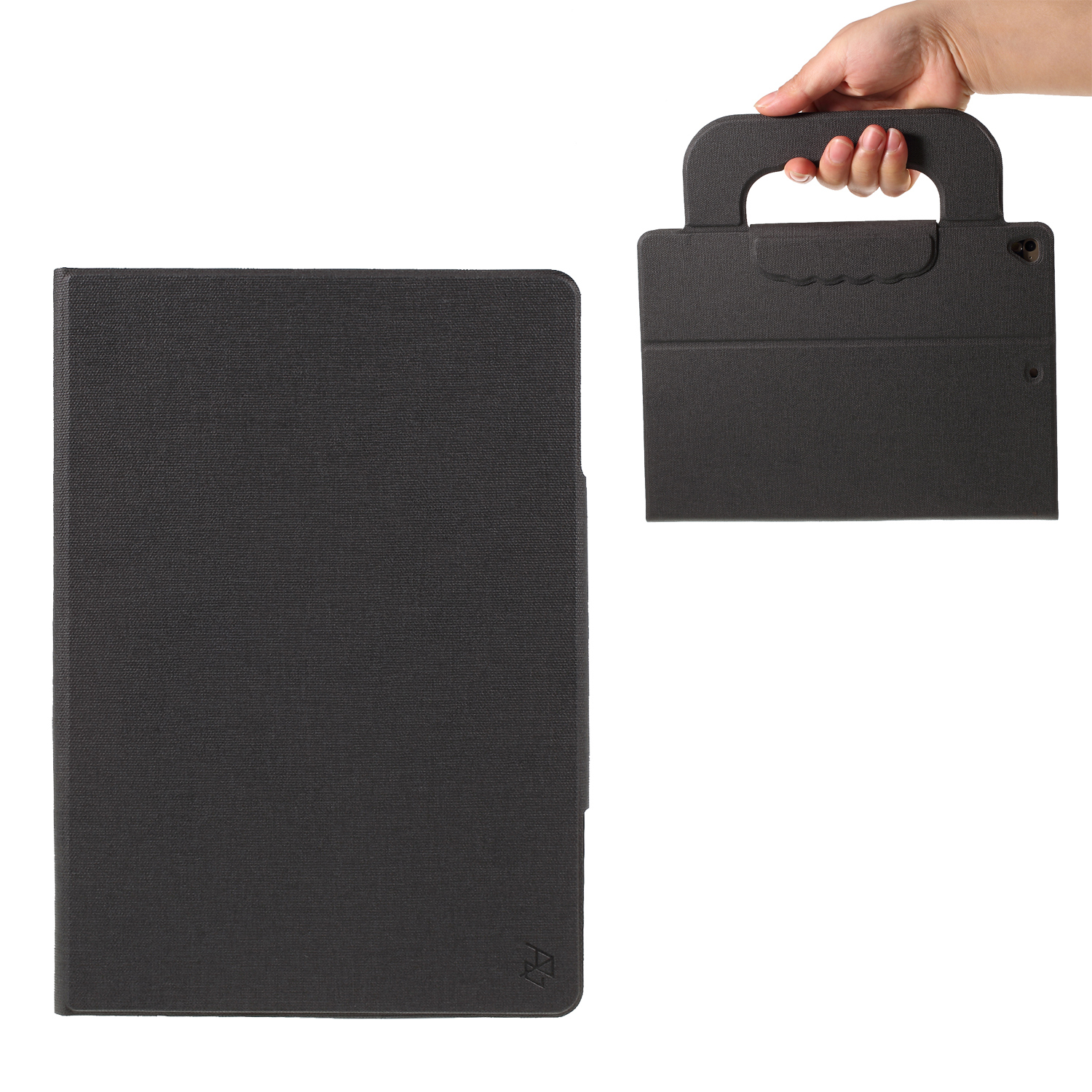 

Portable Jeans Cloth PU Leather Smart Case for iPad 9.7-inch (2018) / iPad 9.7-inch (2017) / iPad Pro 9.7 inch (2016) / Air 2 / Air - Black, iPad 9.7-inch (2018)