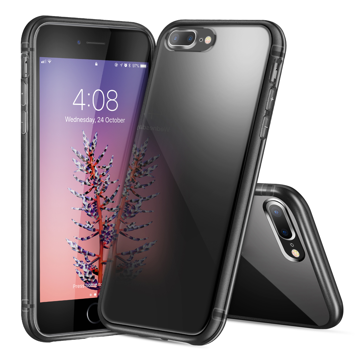 

DUX DUCIS Light Series Clear Soft TPU Mobile Cover Case for iPhone 8 Plus / 7 Plus 5.5 inch - Black, iPhone 8 Plus 5.5 inch