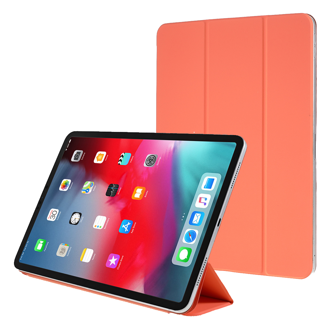 

1:1 Scale Tri-fold Magnetic Stand Leather Casing for iPad Pro 11 (2022) / (2021) / (2020) / (2018) - Orange, iPad Pro 11 (2021)