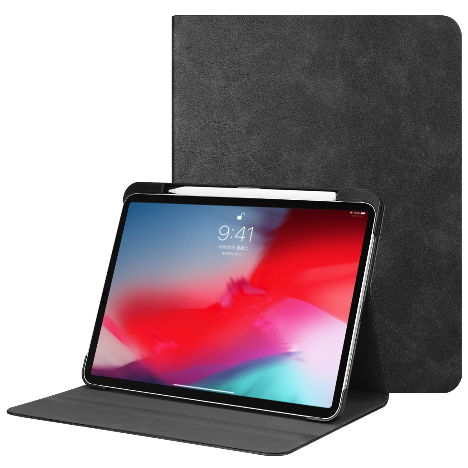

Смарт Кожаный Футляр С Ручкой Для IPad Pro 11-дюймовый (2018) - Чернить, iPad Pro 11-inch (2018)