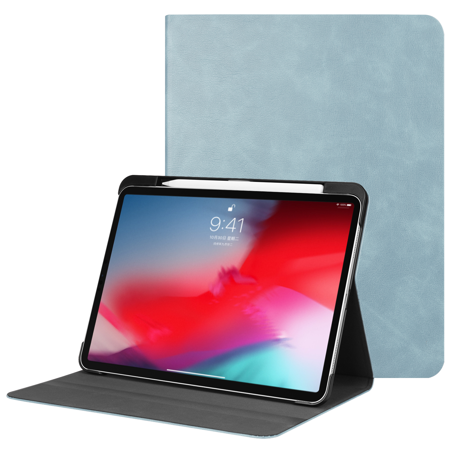 

Кожаный Стенд Умный Чехол С Ручкой Для IPad Pro 11-дюймовый (2018) - Голубые, iPad Pro 11-inch (2018)