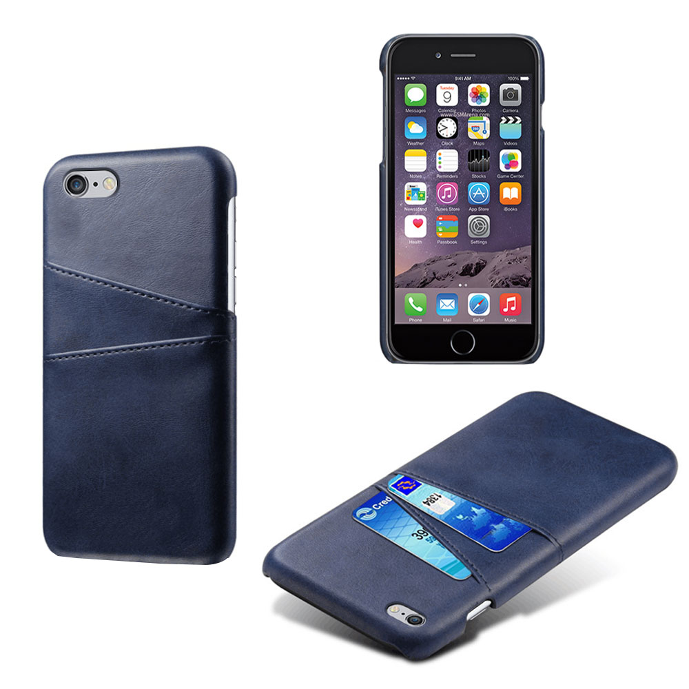

PU Leather Coated PC Protection Case with [Double Card Slots] for iPhone 6s Plus / 6 Plus - Blue, iPhone 6s Plus 5.5-inch