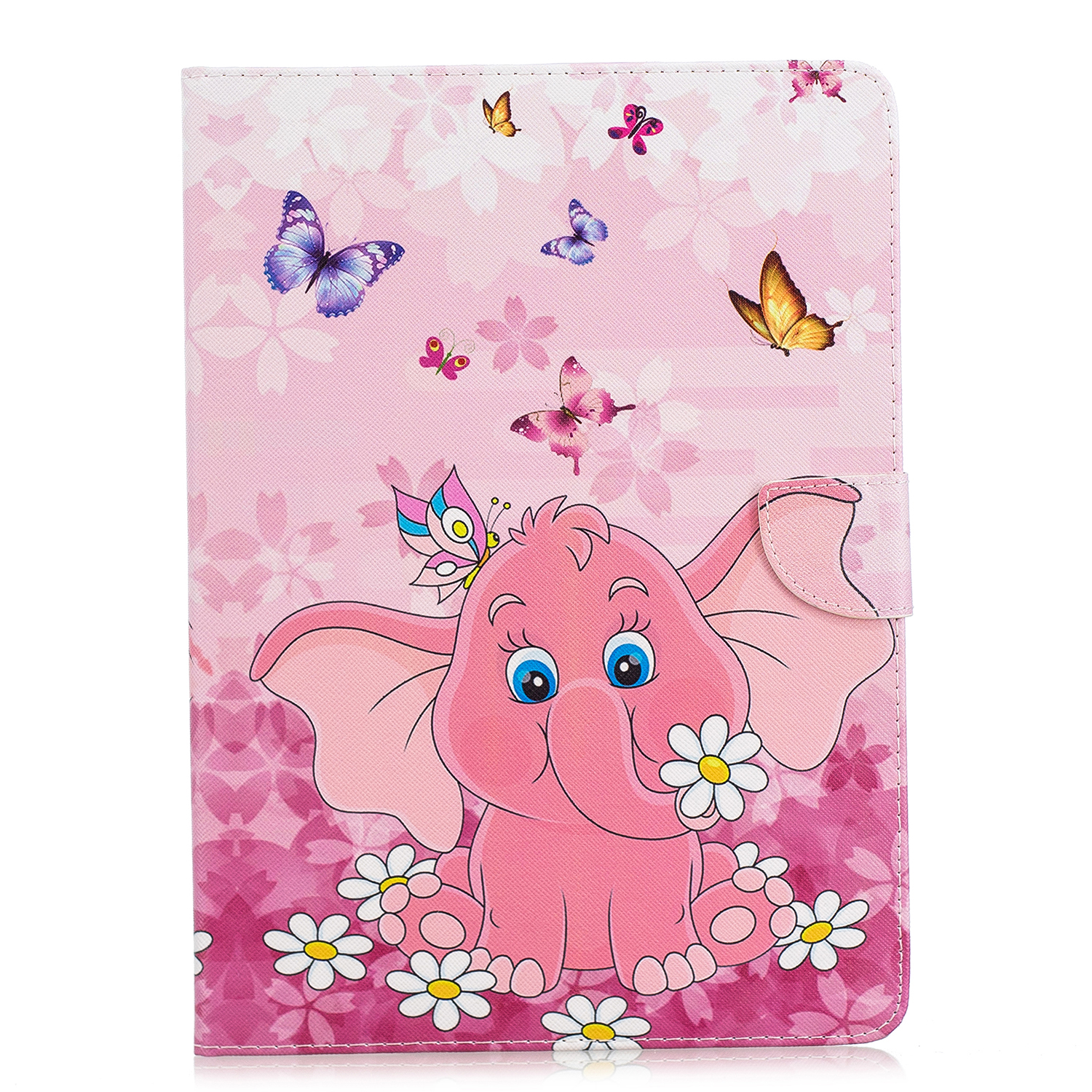 

Чехол Для Планшета Для IPad 4/3/2 Pattern Phart Peathe Wallet Stand Кожаный Чехол - Слон, iPad 4