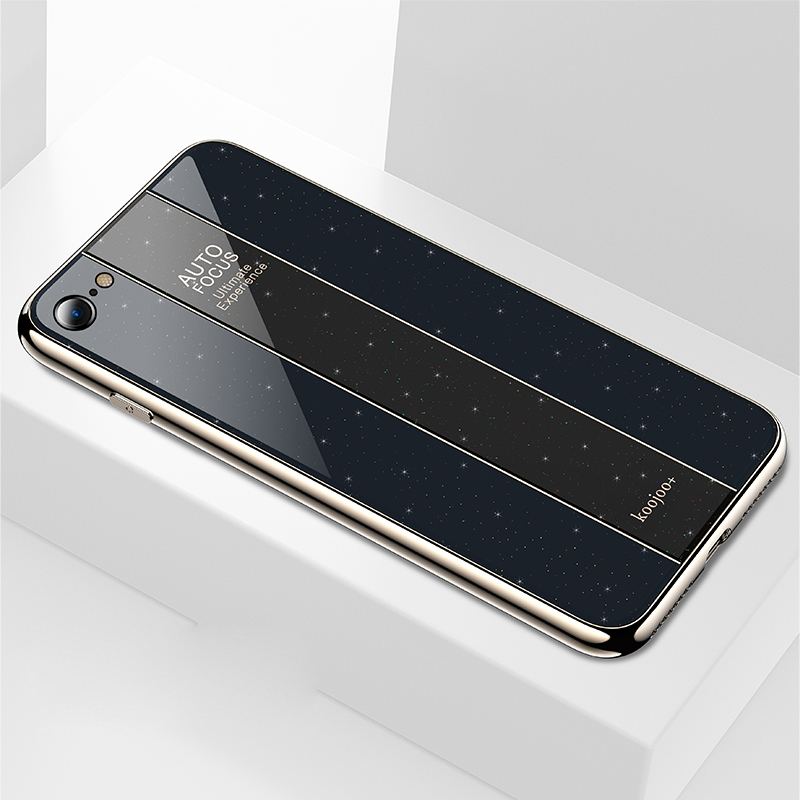 

Гальванированный TPU + PC Hybrid Cale Case Case Для IPhone 8/7 / SE 2 (2020) - Чернить, iPhone 8 4.7 inch