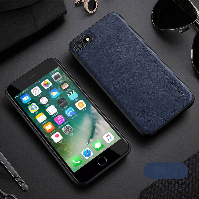 

X-LEVEL Vintage Style PU Leather Coated TPU Phone Case for iPhone 6 Plus / 6s Plus - Blue, iPhone 6 Plus 5.5 inch