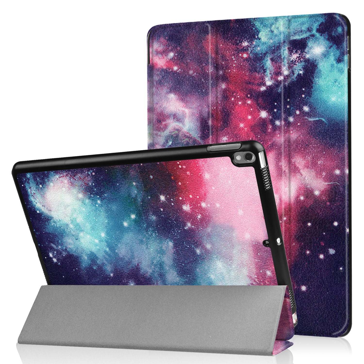 

Pattern Printing Tri-fold Stand PU Leather Cover for iPad Air 10.5 (2019) / Pro 10.5-inch (2017) - Universe, iPad Air 10.5 inch (2019)