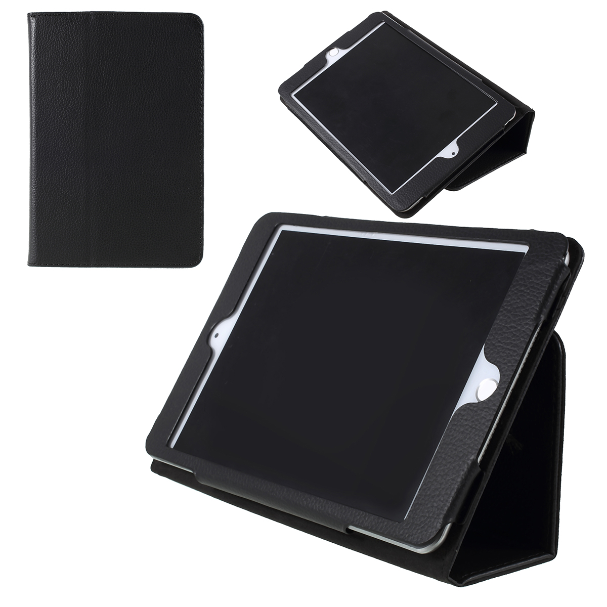 

Кожаный планшетный стойка для iPad mini (2019) 7,9 дюйма / 4 / 3 / 2 / 1 - Чернить, iPad mini (2019) 7.9 inch