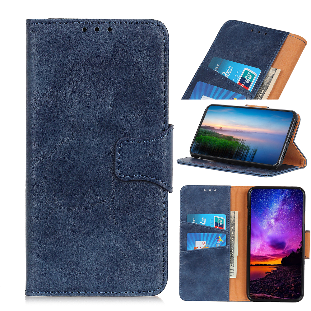 

Crazy Horse Texture Magnetic Wallet PU Leather Phone Cover for iPhone 11 Pro 5.8 inch (2019) - Blue, iPhone 11 Pro 5.8 inch