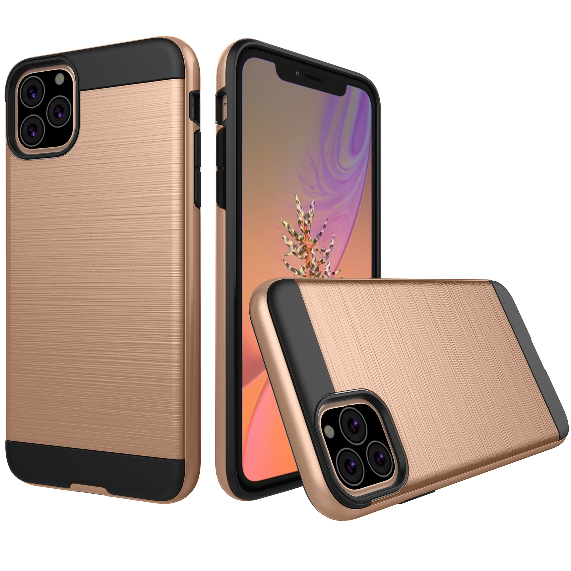 

гибридный корпус tpu + pc для iphone 11 6,1 дюйма (2019) - золото, iPhone 11 6.1 inch