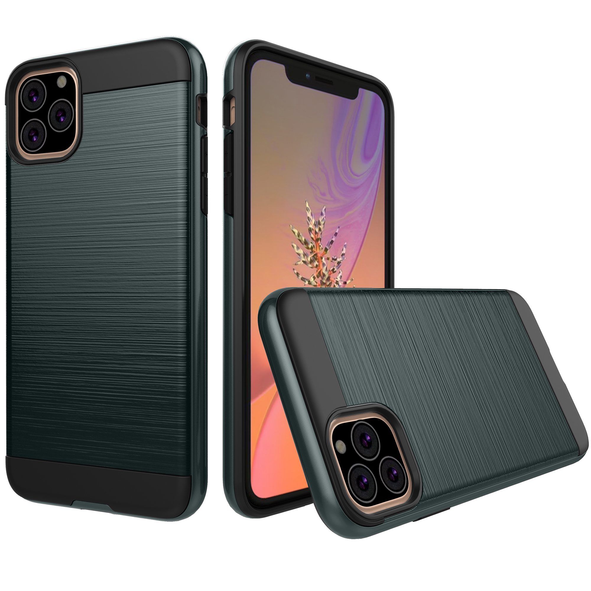 

Матовый TPU + PC Гибридный Чехол Для IPhone 11 6,1 Дюйма (2019) - Темно-синий, iPhone 11 6.1 inch