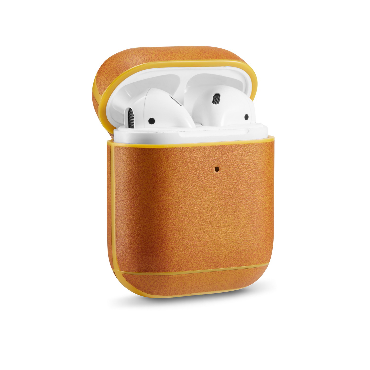 

Кожа PU Кожаные Аэродробы Для Apple Airpods С Беспроводной Зарядки (2019) / AirPods С Зарядным Видом (2019) (2016) - Коричневый, Apple AirPods with Charging Case (2019)