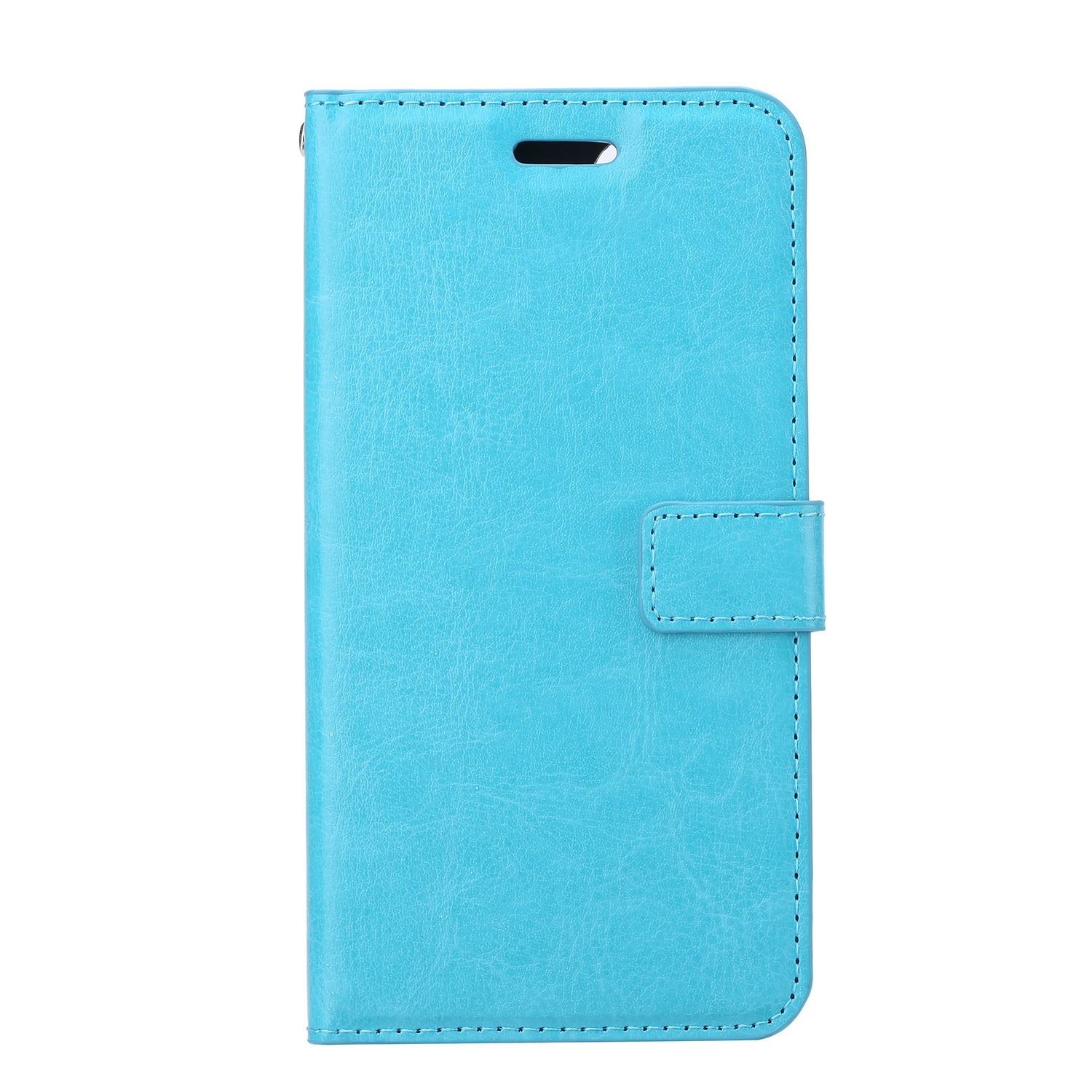 

ForiPhone 11 6.1 inch (2019) 6.1-inch Crazy Horse Skin Wallet Stand Leather Phone Shell - Blue, iPhone 11 6.1 inch