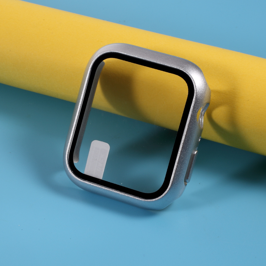 

PC Case Cover with Screen Film for Apple Watch Series 3/Series 2/Series 1 38mm - Silver, Apple Watch Series 3 38mm