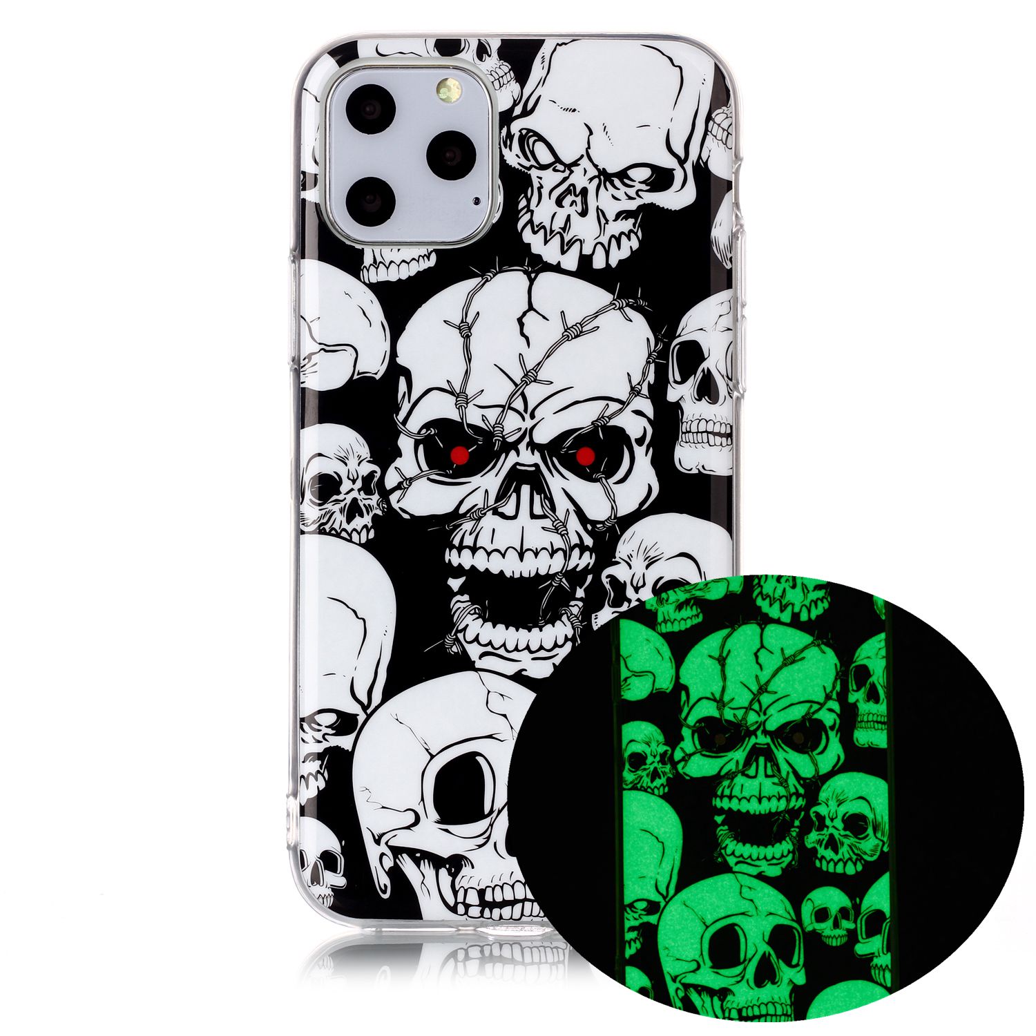 

NoctiLucent IMD Soft TPU Чехол Для Телефона TPU Для IPhone 11 Pro Max 6,5 Дюйма (2019) - Прохладные Черепа, iPhone 11 Pro Max 6.5 inch