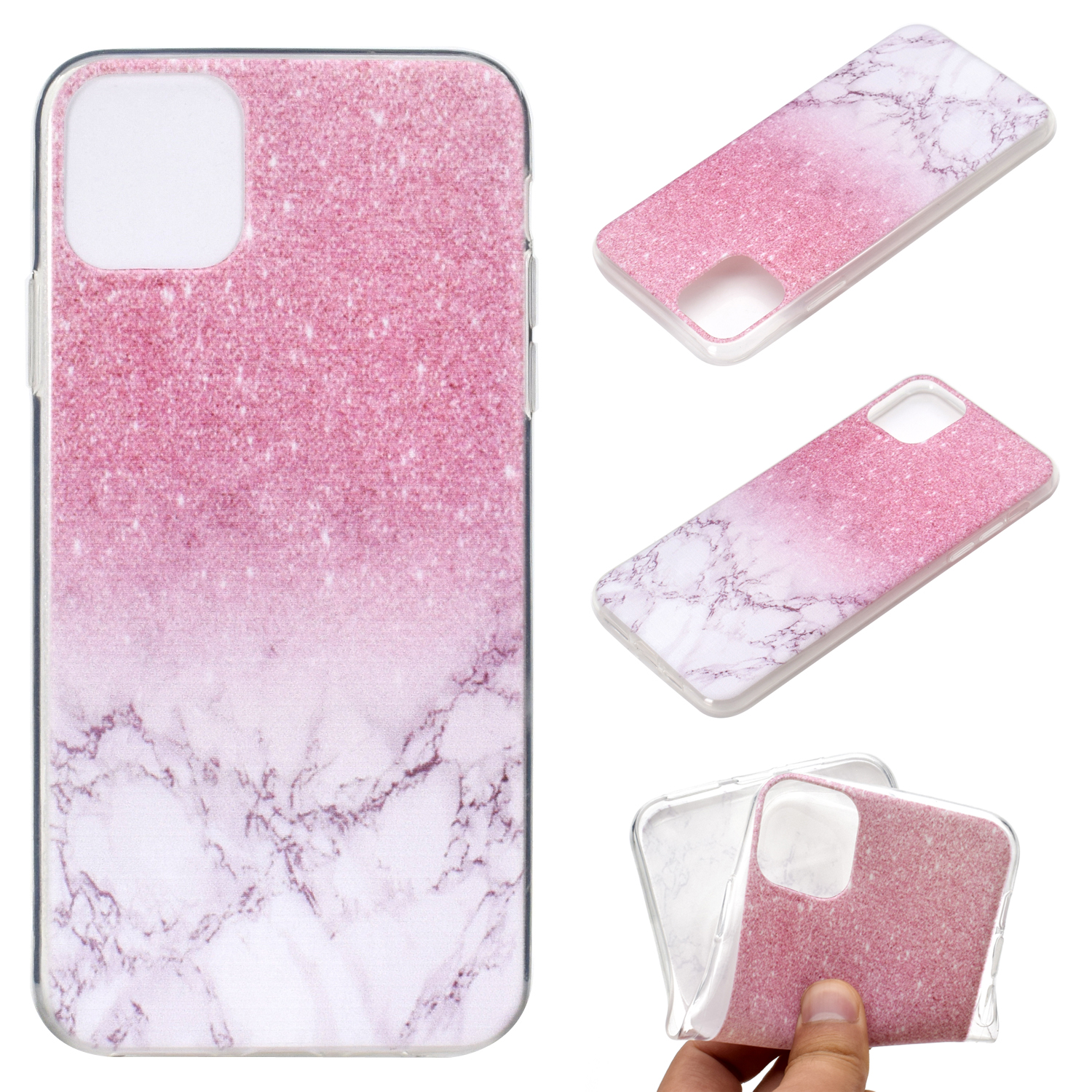 

Печать Шаблона TPU Cople Cover Case Для Iphone 11 6.1 Дюйм (2019) - Мраморная Текстура, iPhone 11 6.1 inch