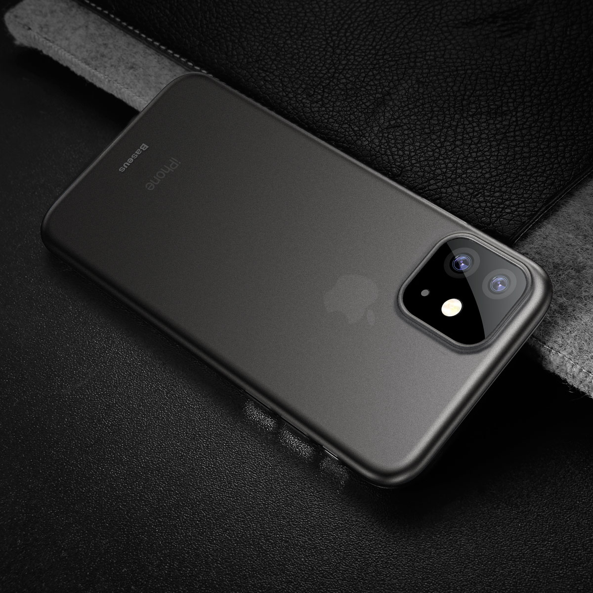 

Baseus Ультра Тонкий Матовый PP Корпус Для IPhone 11 6,1 Дюйма (2019) - Прозрачный Черный, iPhone 11 6.1 inch