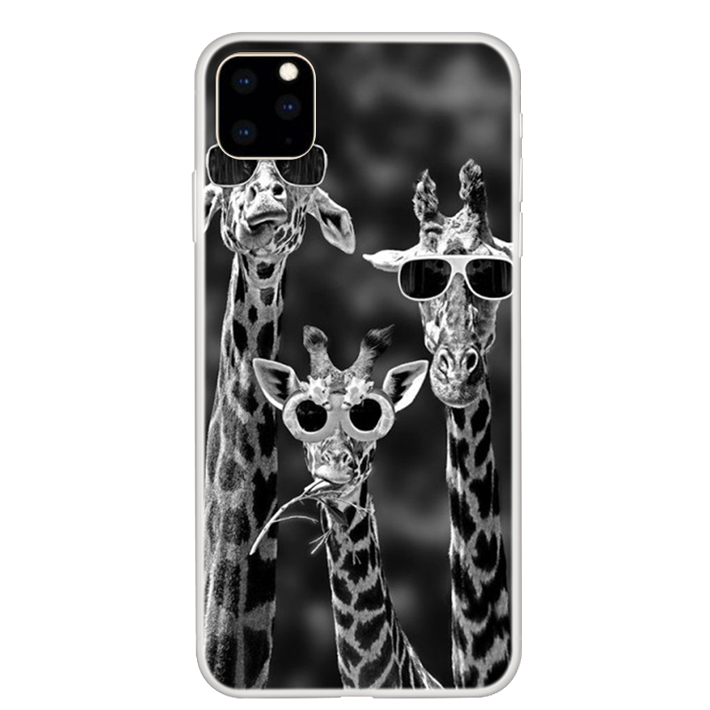 

Шаблон Печати TPU Крышка Оболочки Для IPhone 11 Pro 5,8 Дюйма (2019) - Прохладные Жирафы, iPhone 11 Pro 5.8 inch