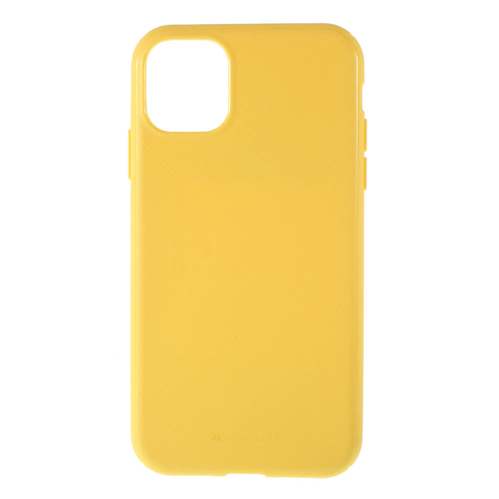 

MERCURY GOOSPERY Style Lux Textured TPU Phone Shell for iPhone 11 Pro 5.8 inch (2019) - Yellow, iPhone 11 Pro 5.8 inch