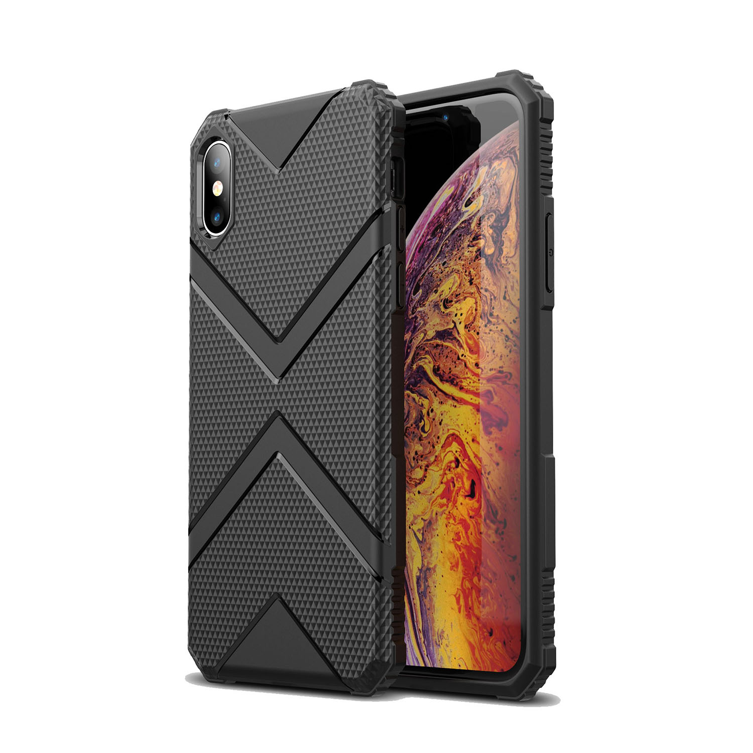 

Shield Series TPU Back Case for Apple iPhone X/XS - Black, iPhone X