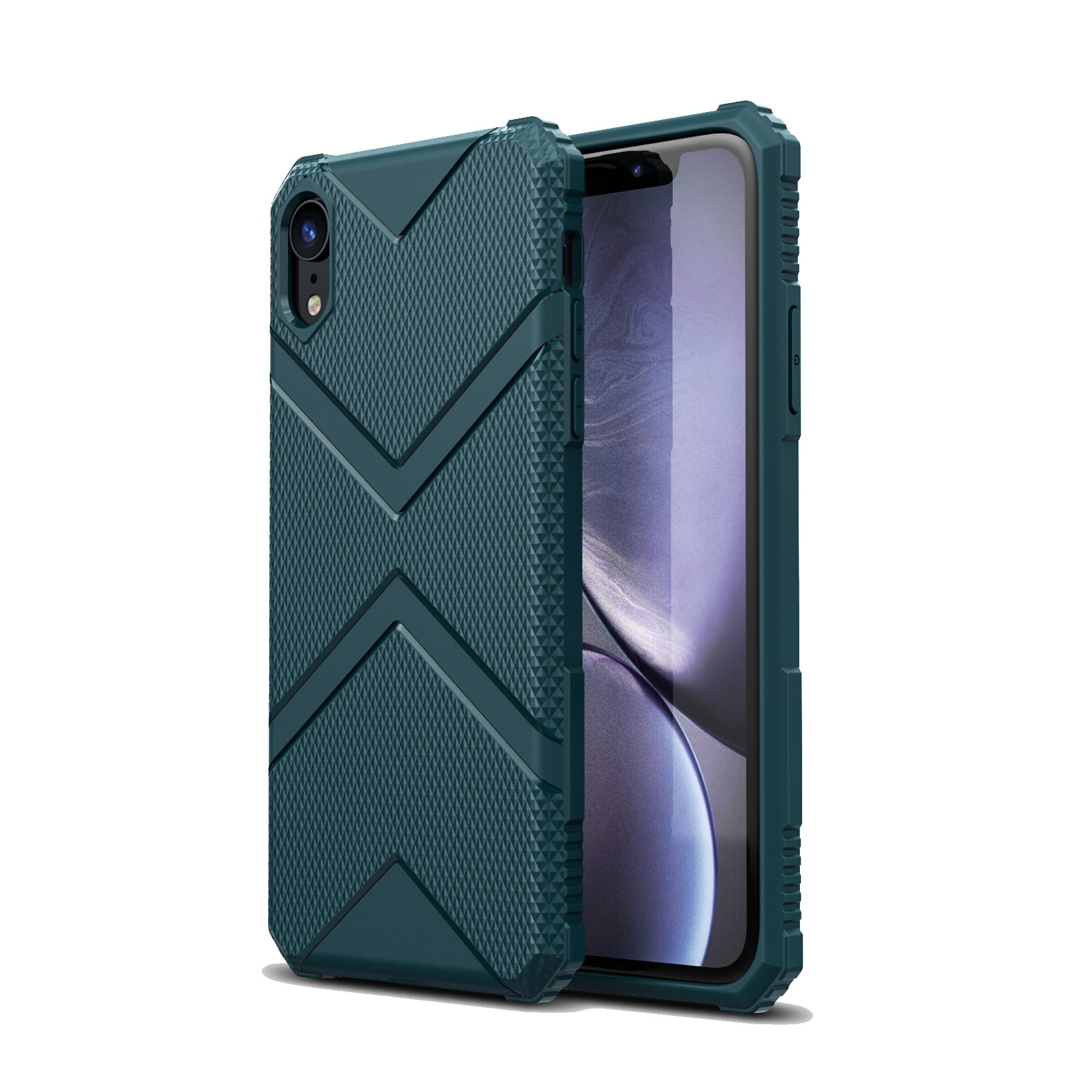 

Shield Series Soft TPU Shell Для IPhone XR 6.1 Дюйма - Зеленый, iPhone XR 6.1 inch