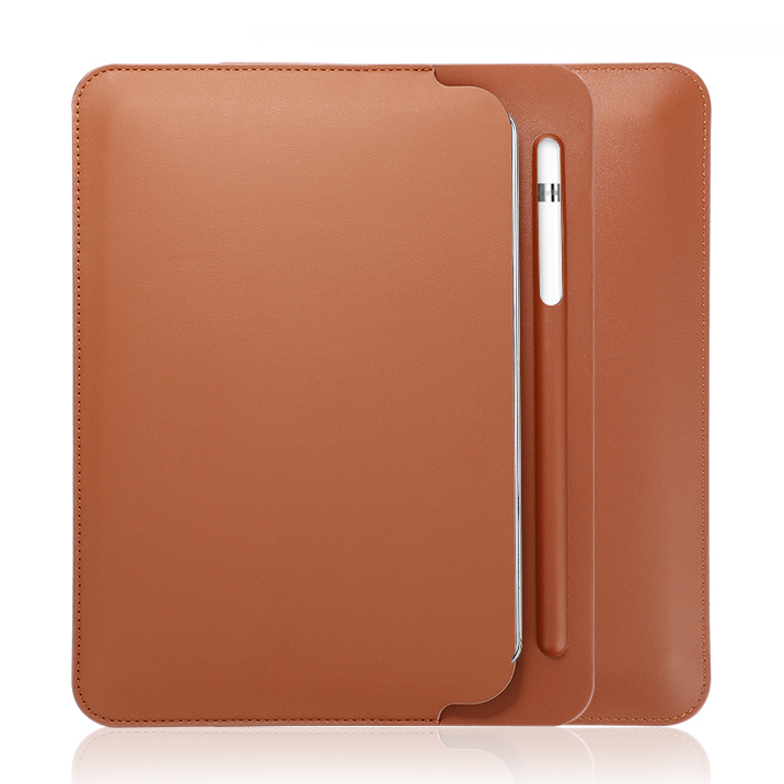 

Nappa Texture Leather Tablet Casing Bag with Pen Slot for iPad mini (2019) 7.9 inch - Brown, iPad mini (2019) 7.9 inch