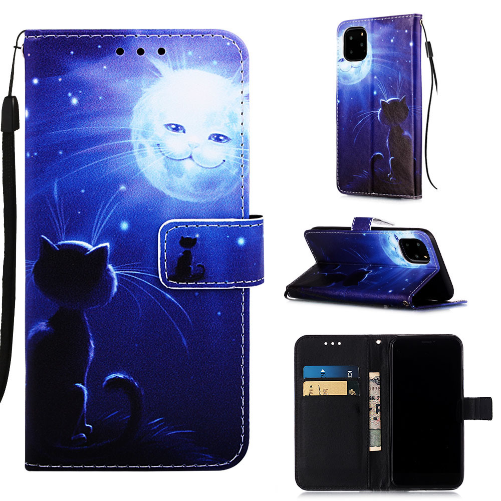

Pattern Printing Leather Wallet Case for iPhone 11 Pro 5.8 inch (2019) - Lovely Cat, iPhone 11 Pro 5.8 inch