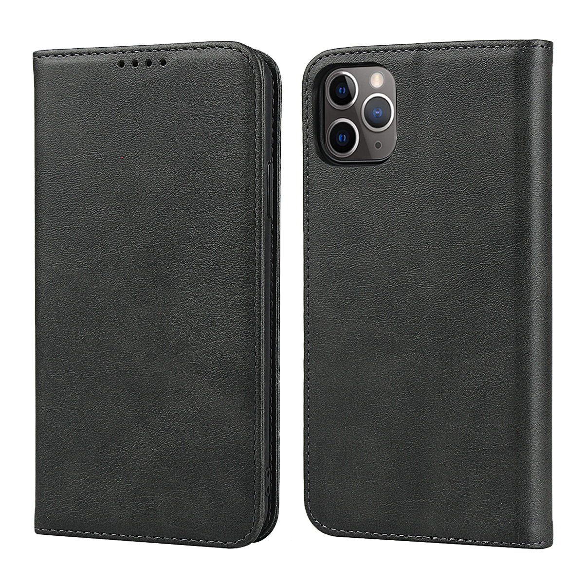 

Автоавно-абсорбированная Кожаная Подставка Cople Cover Cakle Для Iphone 11 Pro Max 6,5 Дюйма - Черный, iPhone 11 Pro Max 6.5 inch
