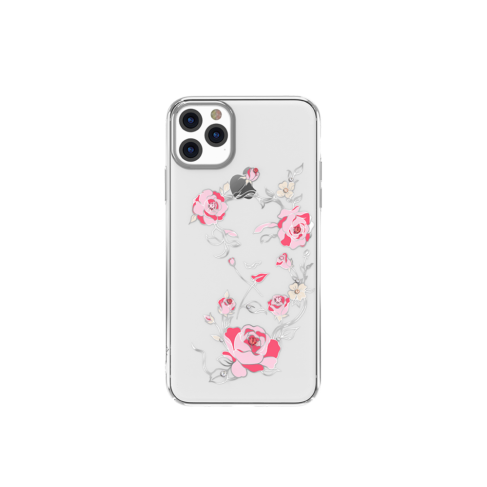 

KAVARO Flower Fairy PC Phone Case Rhinestone Decor for Apple iPhone 11 6.1 inch - Peony, iPhone 11 6.1 inch