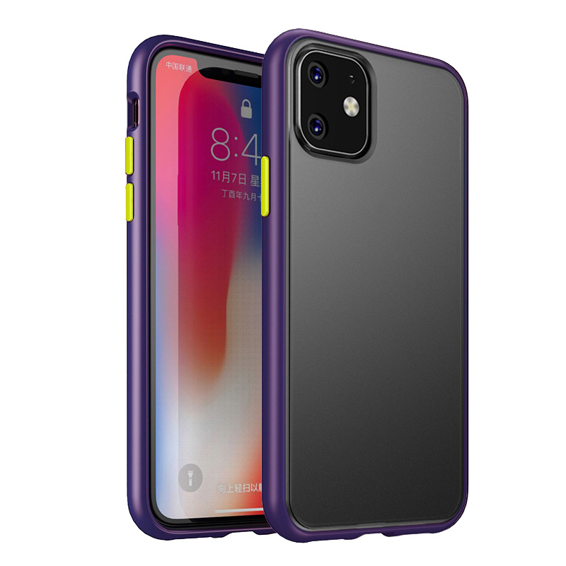 

IPaky Speater Series PC + TPU Hybrid Телефона Оболочки Для IPhone 11 6,1 Дюйма (2019) - Фиолетовый, iPhone 11 6.1 inch