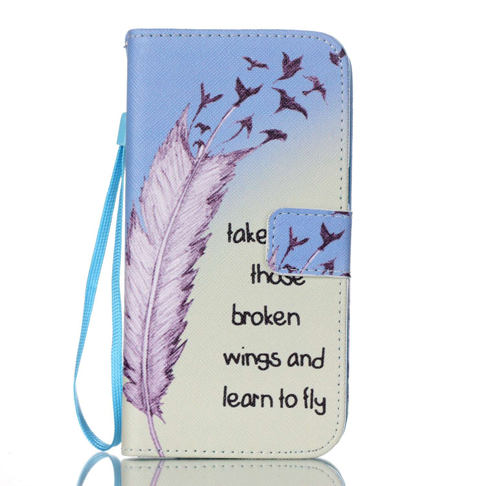 

Flip Wallet Stand Leather Case for Samsung Galaxy S7 edge G935 - Feather and Birds