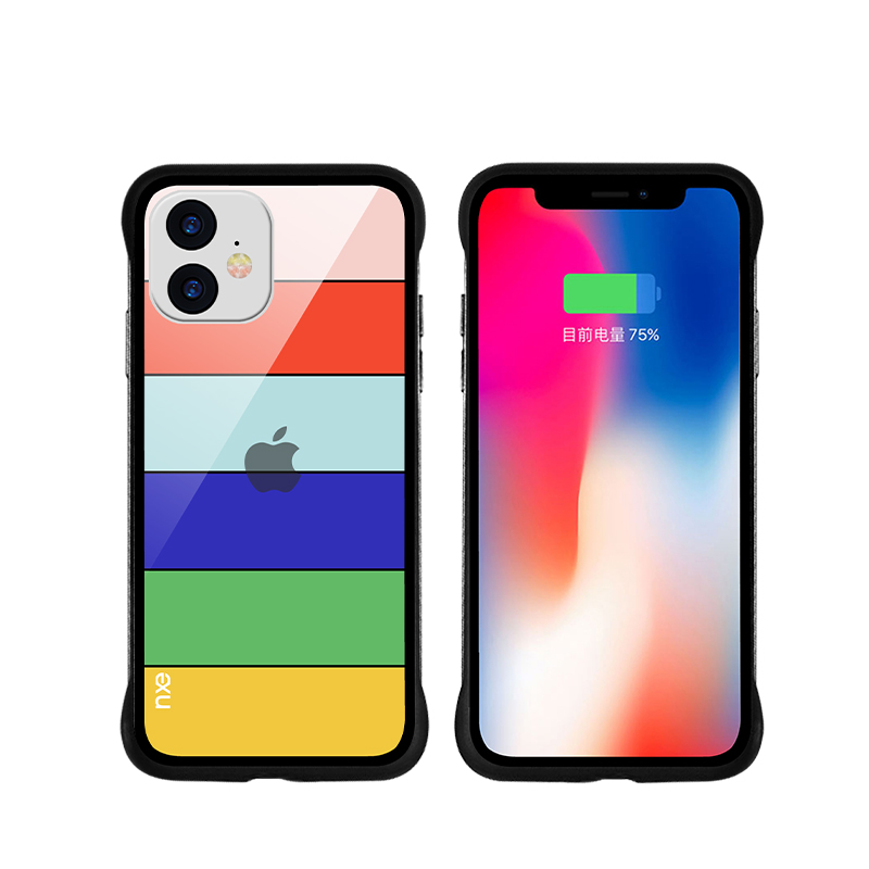 

NXE Rainbow Series Tempered Glass Phone Cover for Apple iPhone 11 6.1 inch - Yellow, iPhone 11 6.1 inch