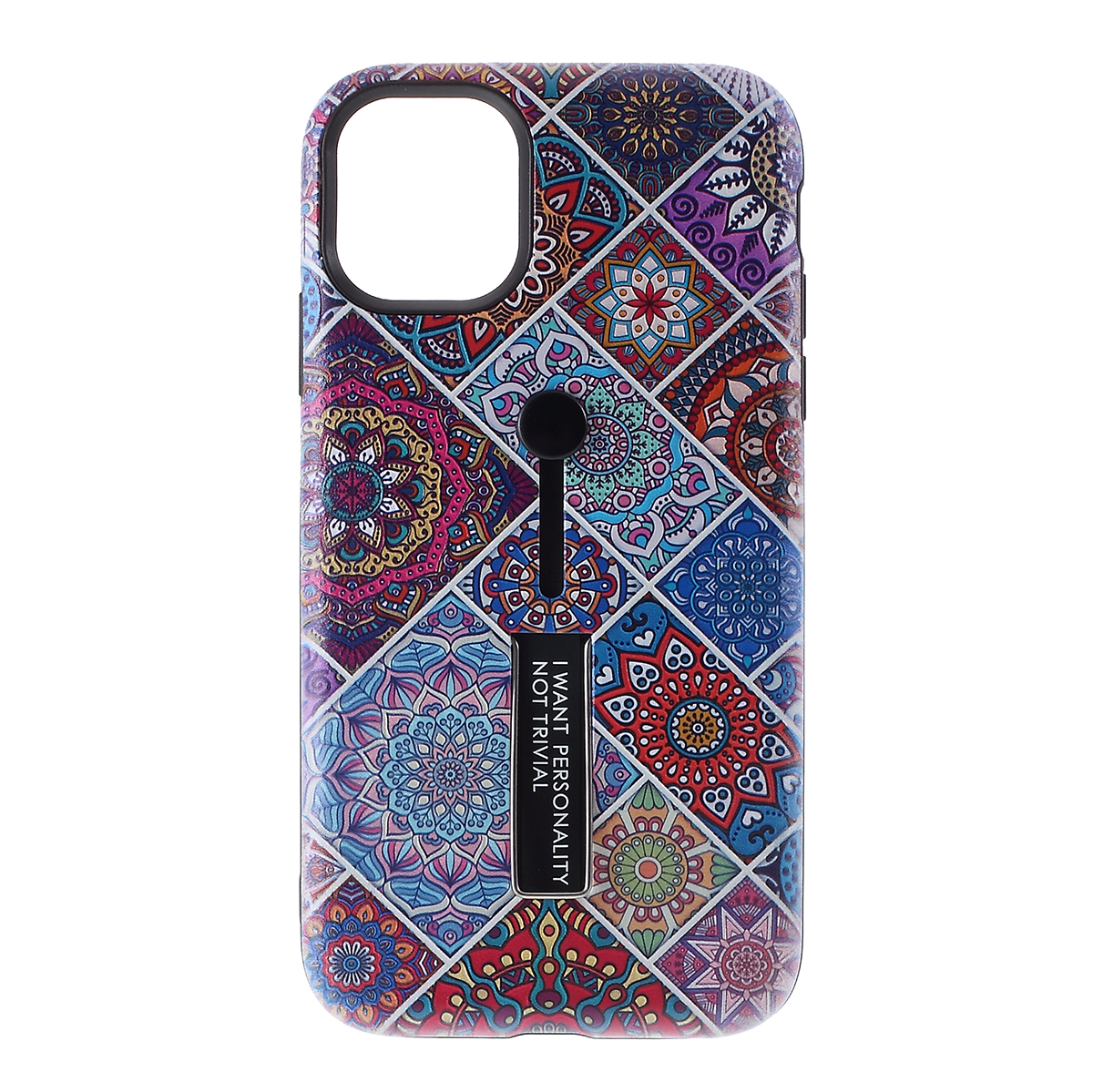 

Embossment Pattern Printing TPU + Plastic Phone Case with Kickstand for Apple iPhone 11 Pro 5.8 inch - Color, iPhone 11 Pro 5.8 inch
